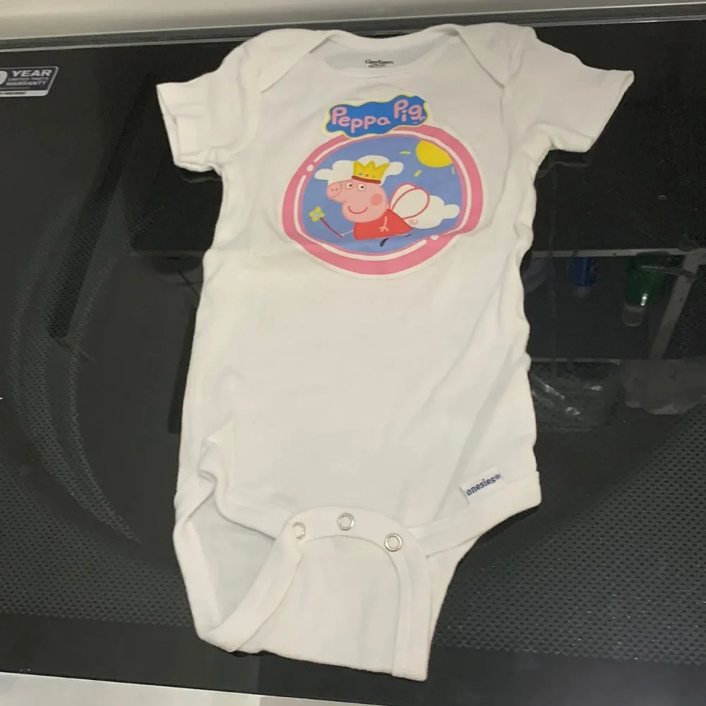 Peppa pig girls onesie 12 month custom print order from Etsy